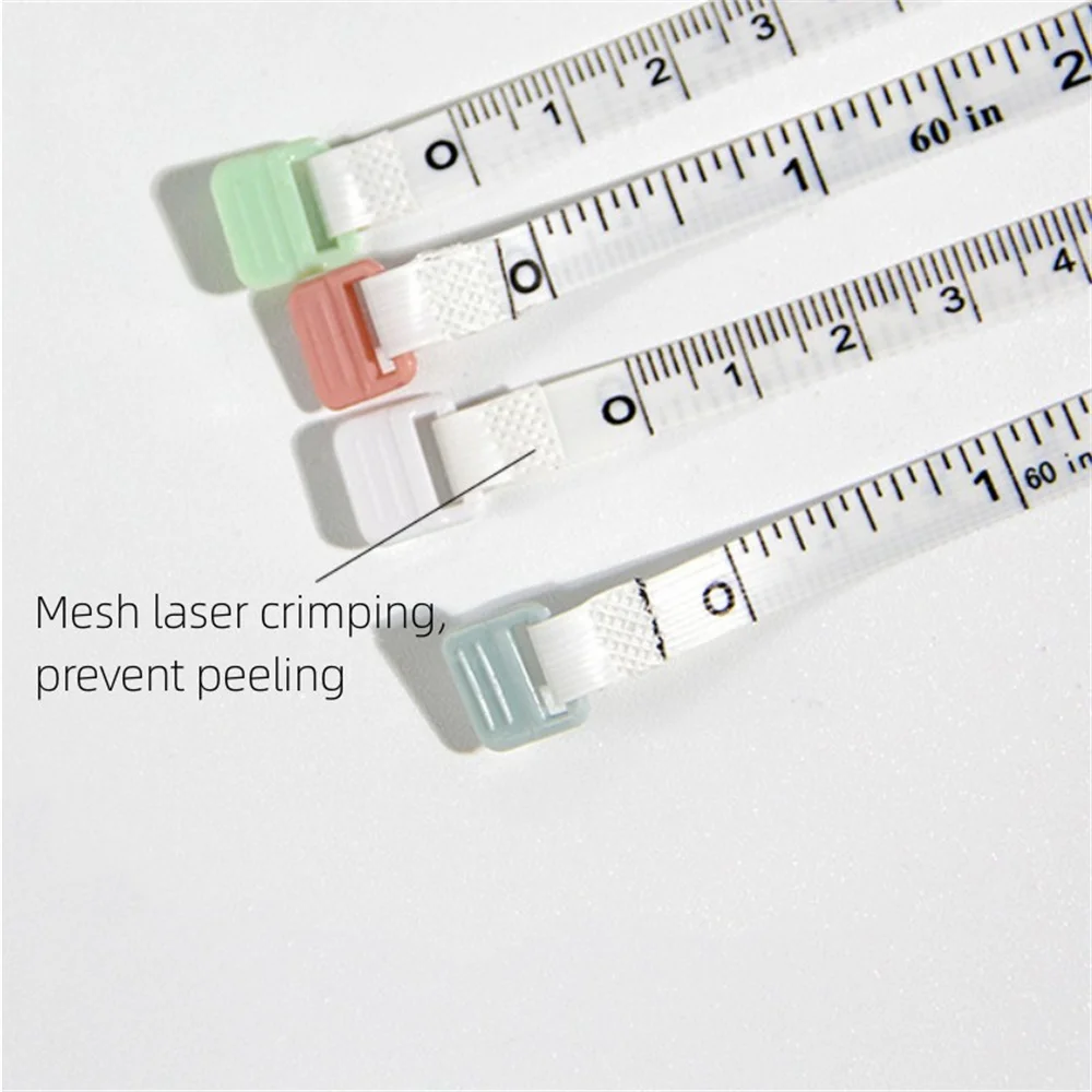 1.5m Mini Soft Tape Measure Portable Retractable Sewing Tailor Body Measuring Ruler Clothes Home Students Height Measurement