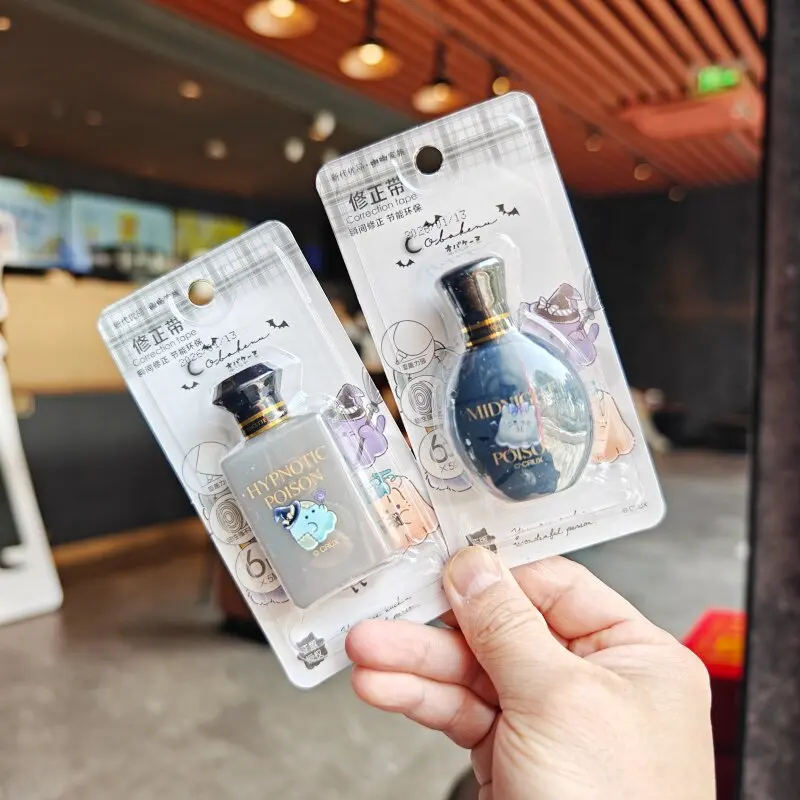 Cartoon Correction Tapes Cat Perfume Bottle Correction Tape Set Quick To Clean and Easy To Use School Office Stationery Supplies