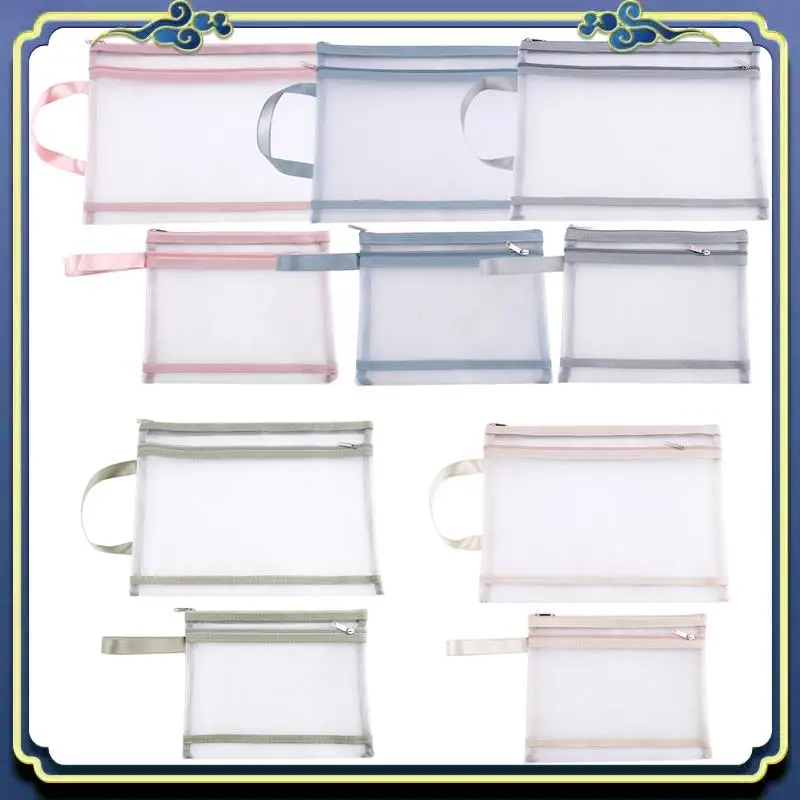 

Portable 10 Pack Colored Double-Layer Mesh Zipper Pouch Bags, Building Block Sets Toy Storage & Organization 5Pcs A4+5Pcs A5 Dur