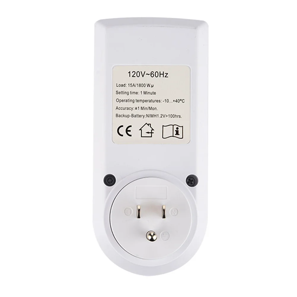 

French Type Digital Timer Socket Programmable Power Meter Electronic Outlet Socket Kitchen Plug Overcharge