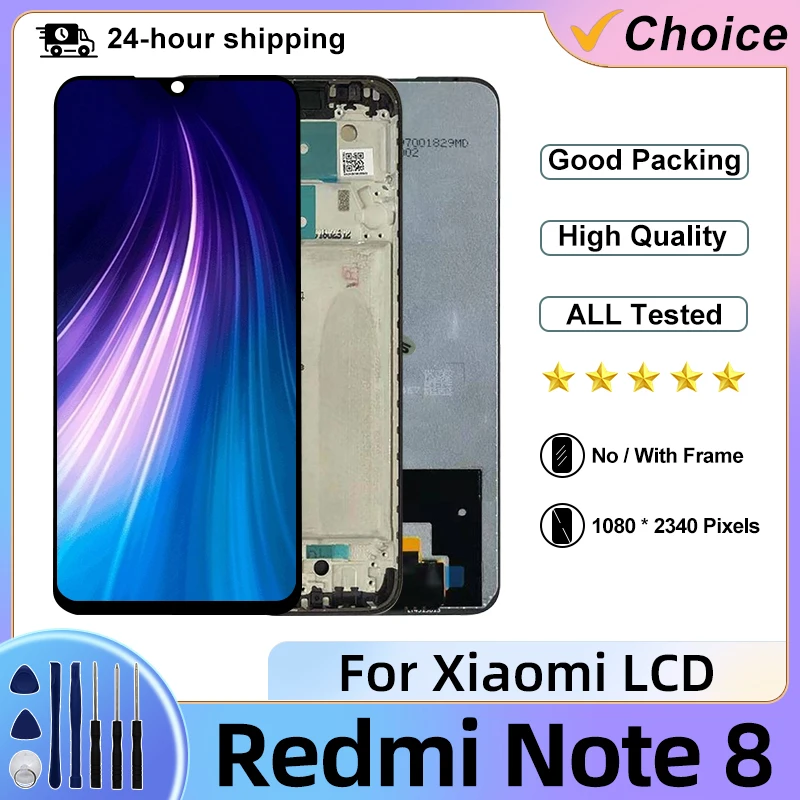 For Xiaomi Redmi Note 8 LCD Display Touch Screen Digitizer Assembly M1908C3JH M1908C3JG M1908C3JI For Redmi Note8 Display Parts