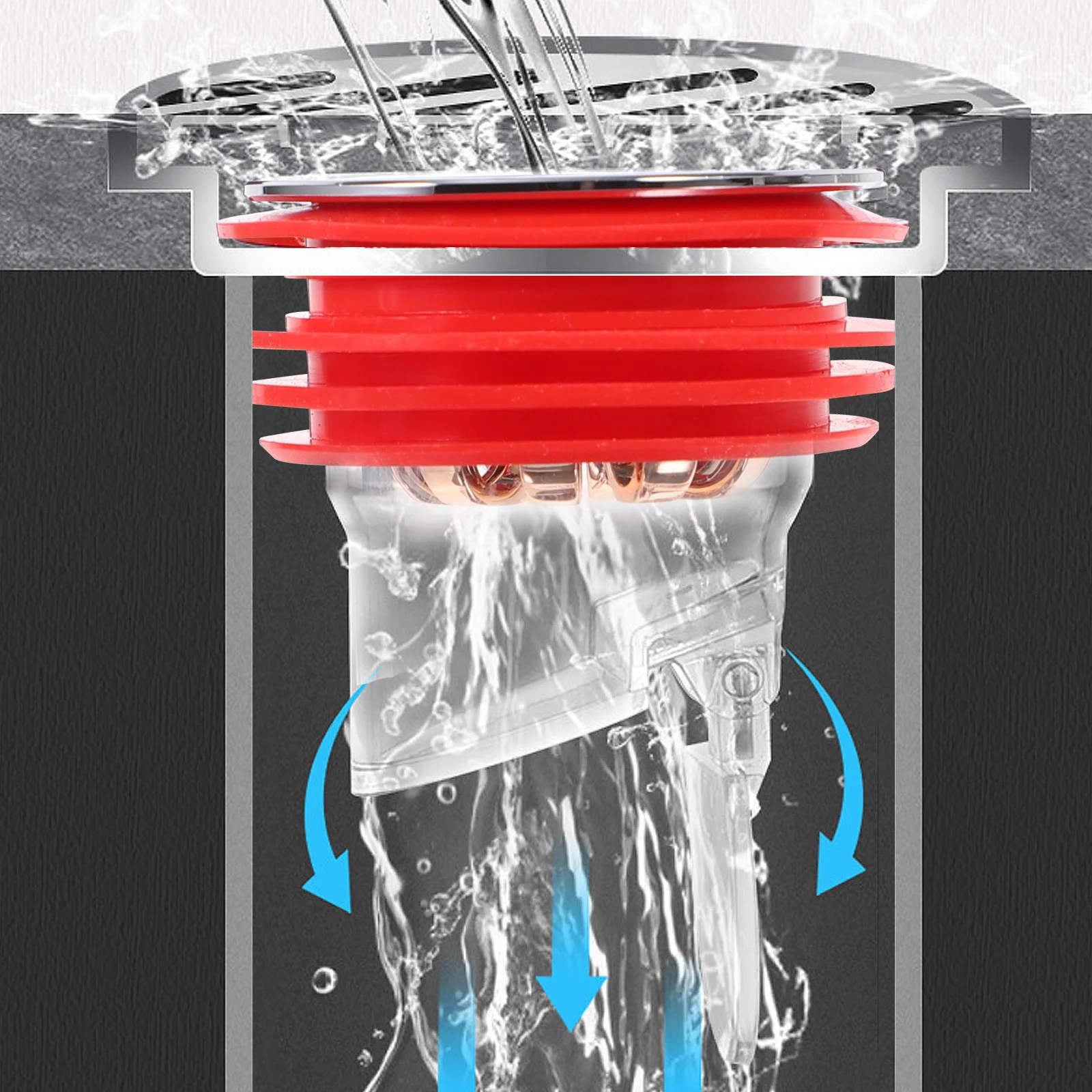 

Anti Odor Floor Drain Core Magnetic Drain Plug Premium Material Corrosion Resistant Durable Unique Design Accelerate Drainage