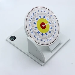 Equatorial Sundial Clock Wooden Building Scientific Model DIY Teaching Aid Educational Toys for Kids Desk Accessories