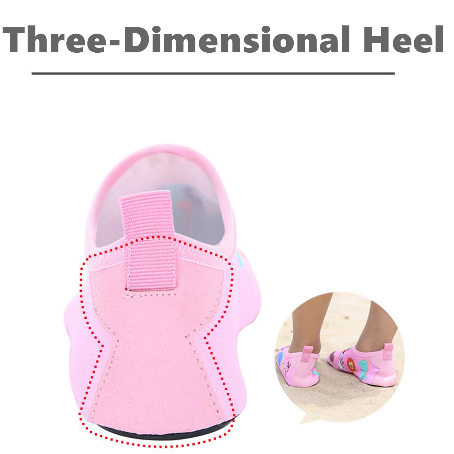 Chaussures de plage d\'eau pour enfants, séchage rapide, sol souple, pantoufle d\'intérieur, chaussettes de natation en apnée pour filles et garçons