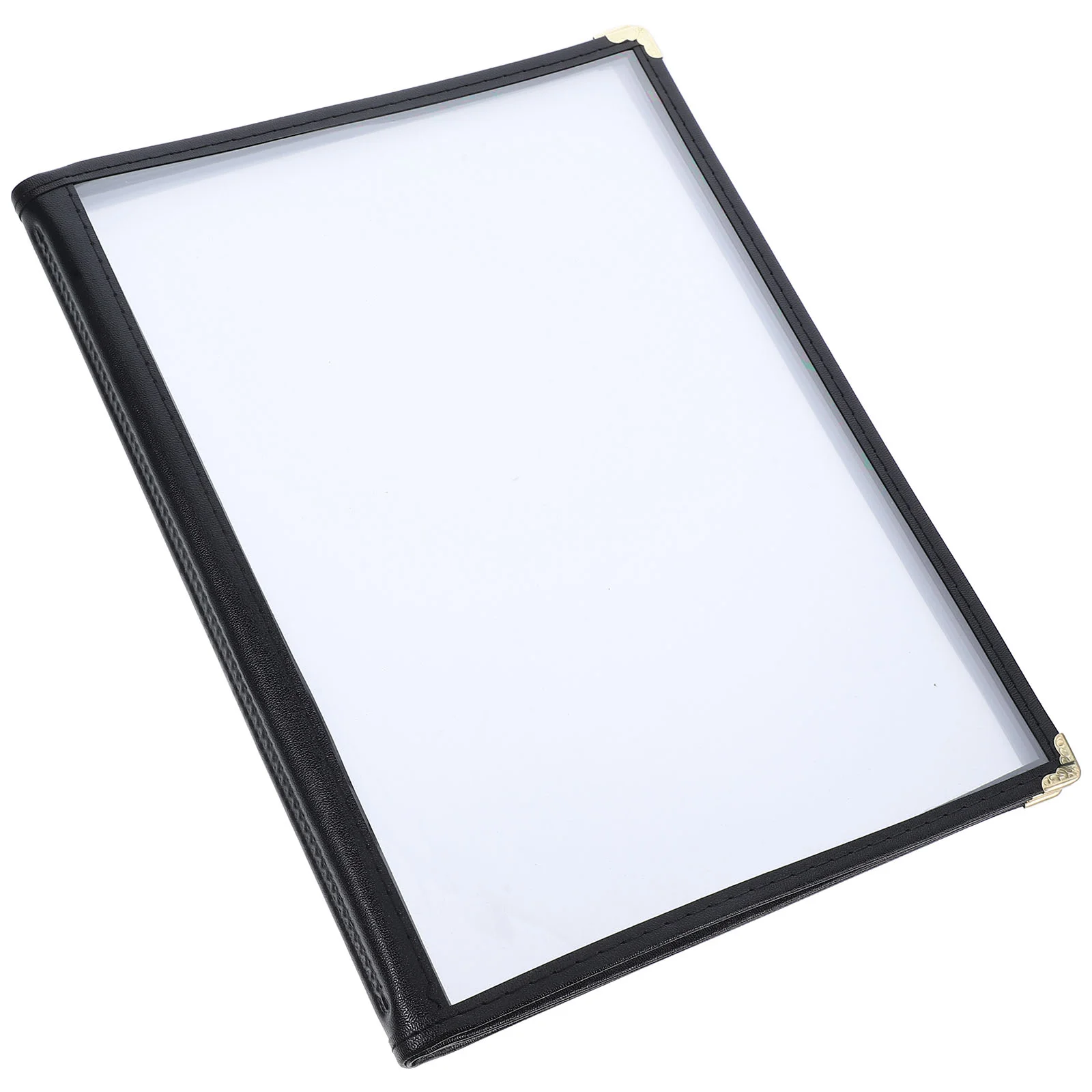 

Transparent Recipe Book Menu Sleeve Protective Cover with Clear Pockets Plastic Drink Holder