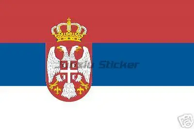 SERBIA National Flag Map Badge Country Code Sticker Srbija SERBIAN Flag Decal for Car Truck Bikenational Flag Map Badge