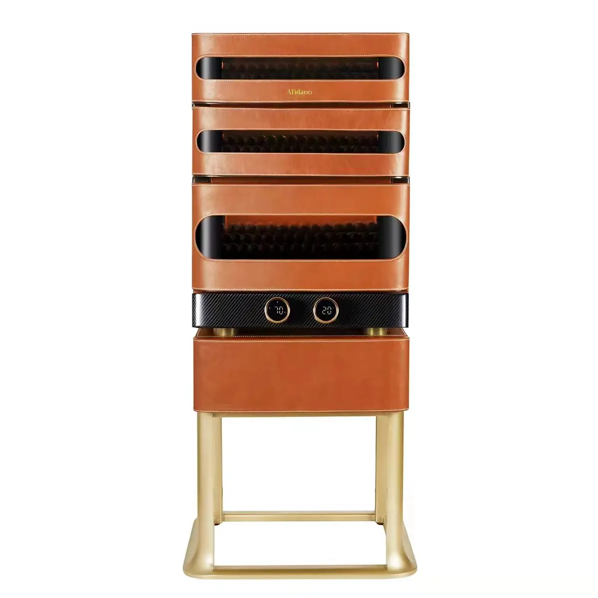 Smart Wood Cigar Humidor Cabinet Home Furniture Constant Temperature Humidity Control Touch Display Large Capacity