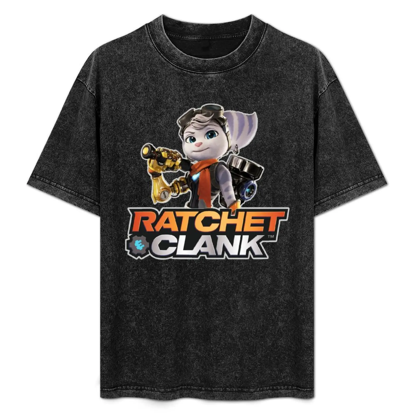 

Ratchet & Clank: Rift Apart - Rivet T-Shirt Retro Graphic Print T-Shirt