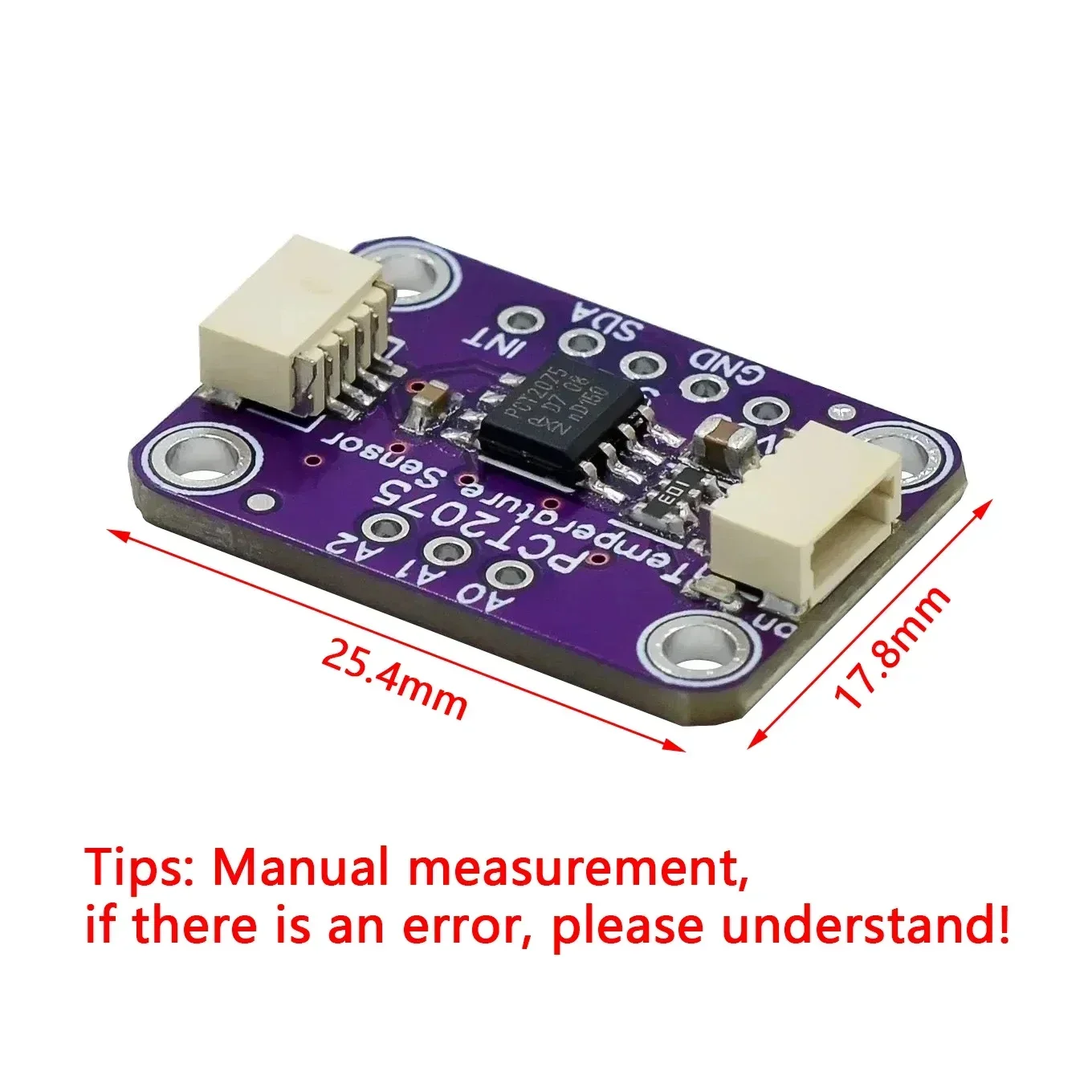Sensor Suhu PCT2075 - STEMMA QT / Untuk Qwiic