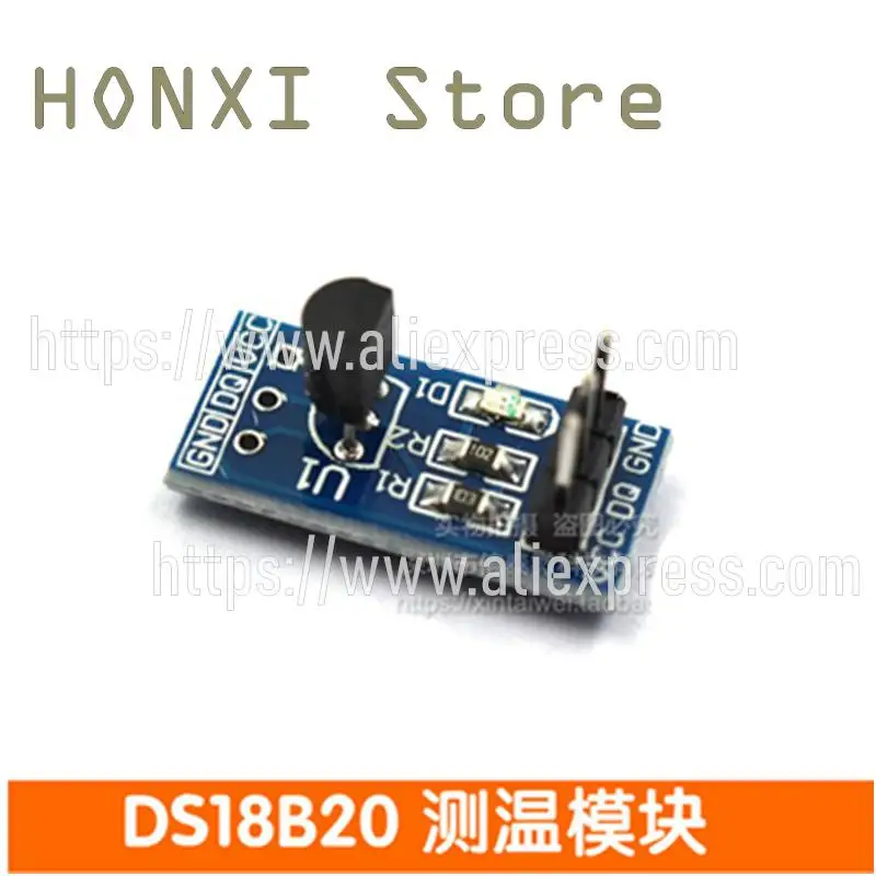 2PCS DS18B20 temperature measurement module temperature sensor module development board temperature control switch