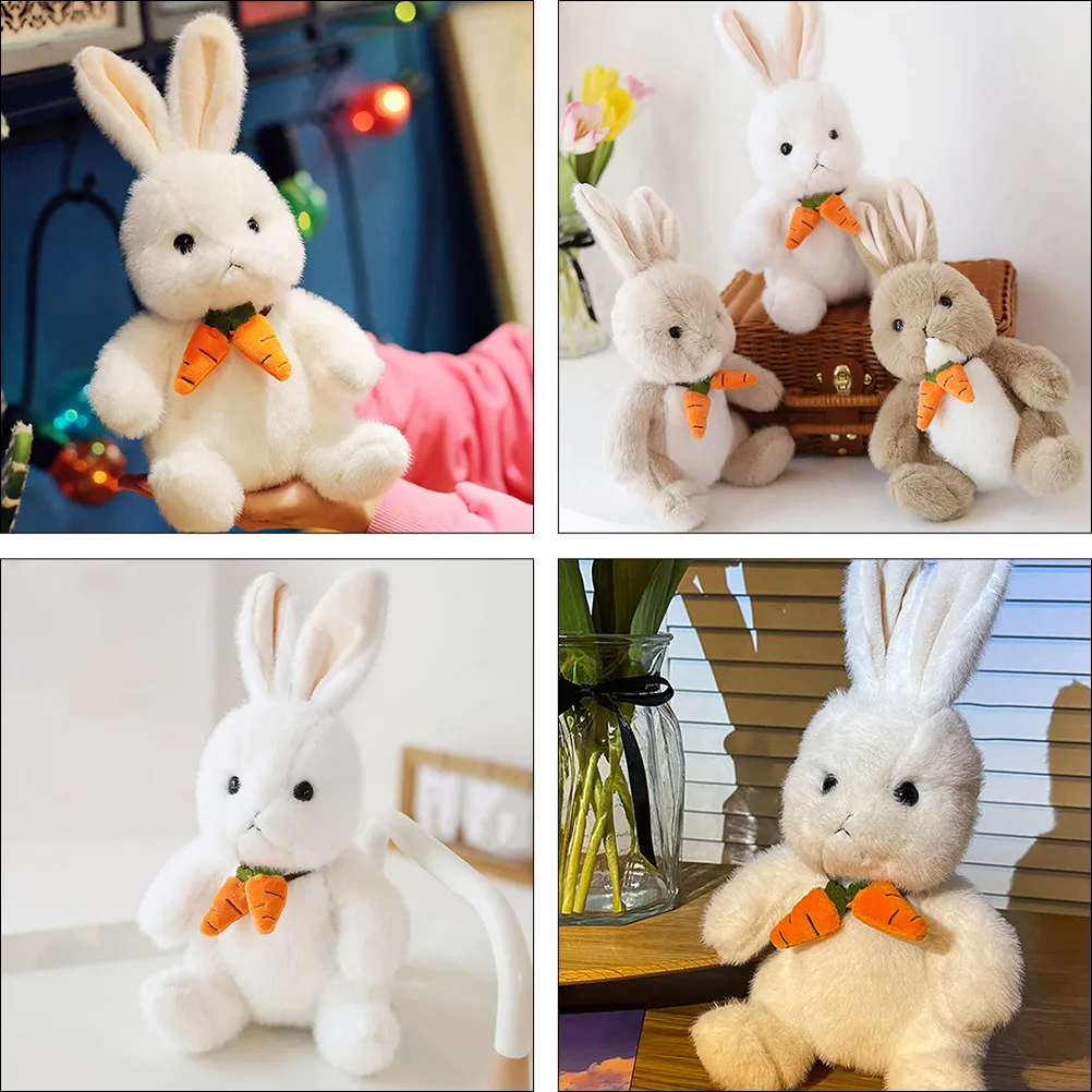 

Очаровательный мягкий декоративный кролик-имитация для детей: для дома, спальни, автомобиля, дивана, игр, подарков. Приятный на ощупь, нежный.