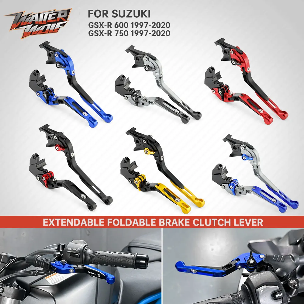 

Adjustable Brake Clutch Lever For Suzuki GSX-R 600 750 1997-2020 GSXR600 GSXR750 GSX-R600 GSX-R750 GSX R600 R750 Foldable Levers