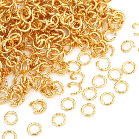 200pcs Stainless Steel Open Jump Rings For Jewelry Making 3mm 4mm 5mm 6mm Split Ring Connectors For Diy Jewelry Finding Supplies