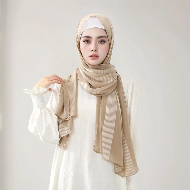 

Muslim Chiffon Hijab Scarf Women Long Solid Color Head Wrap for Women Hijabs Ladies Muslim Veil Jersey Hijabs Islamic Headscarf