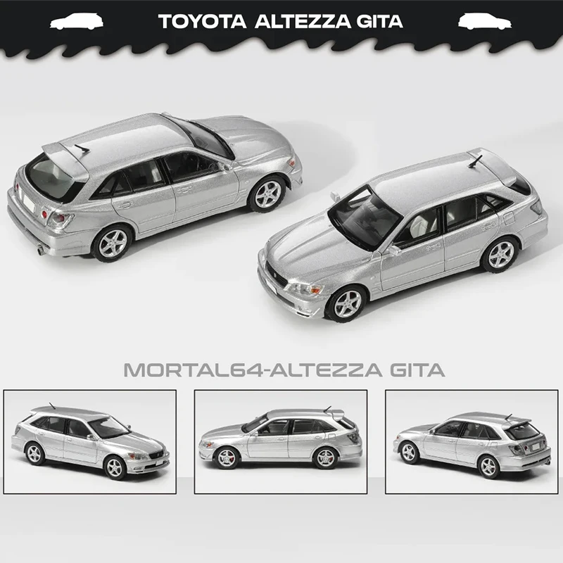 طبعة محدودة 1:64 مورتال تويوتا ألتيزا جيتا إيليت واجون إليكسير مصنع لكزس هو سبورتكروس سبيكة دييكاست نموذج JDM لعبة المشجعين