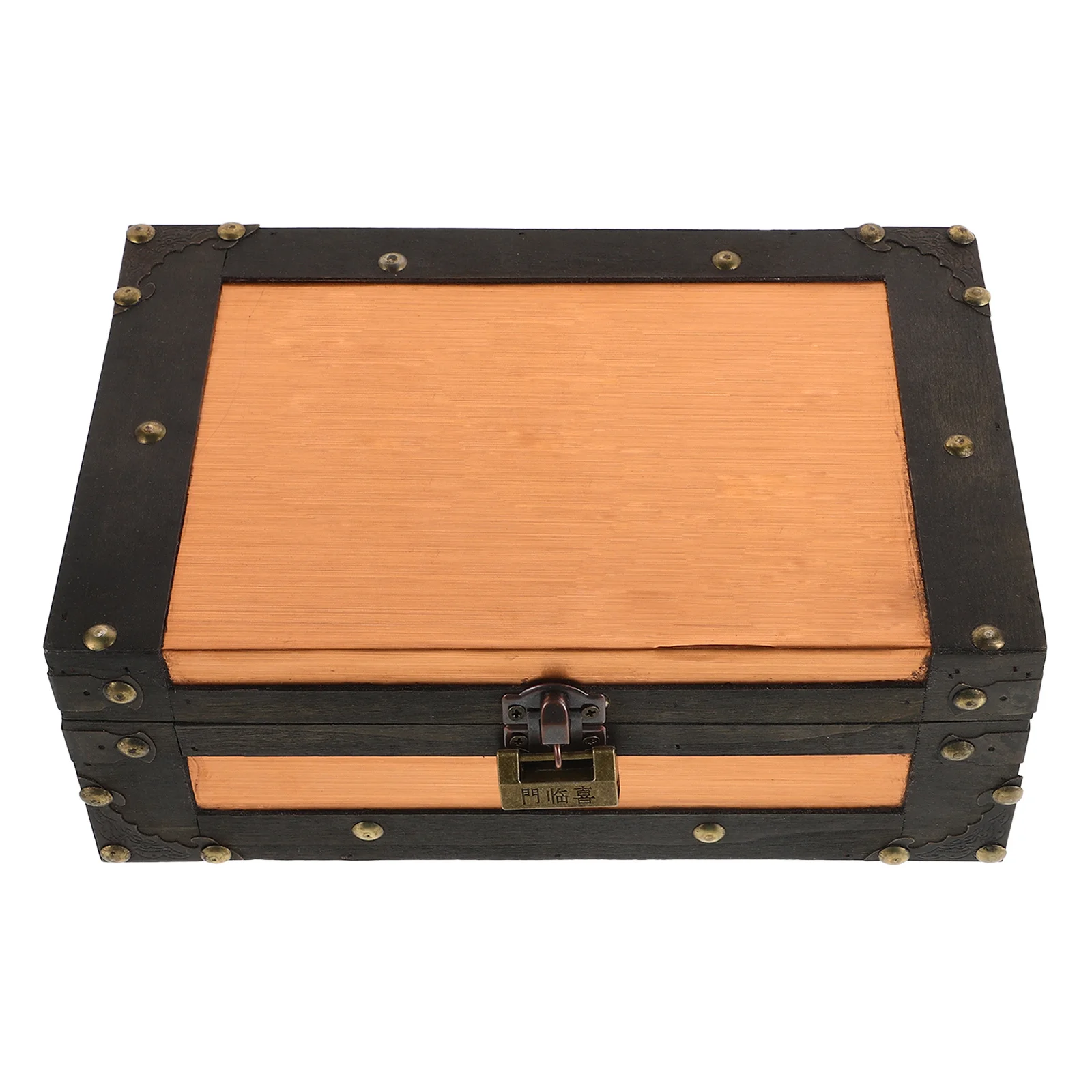 

Wooden Vintage Jewelry Storage Box Decorative Small Chest Organizer for Trinkets Keepsake Retro Container