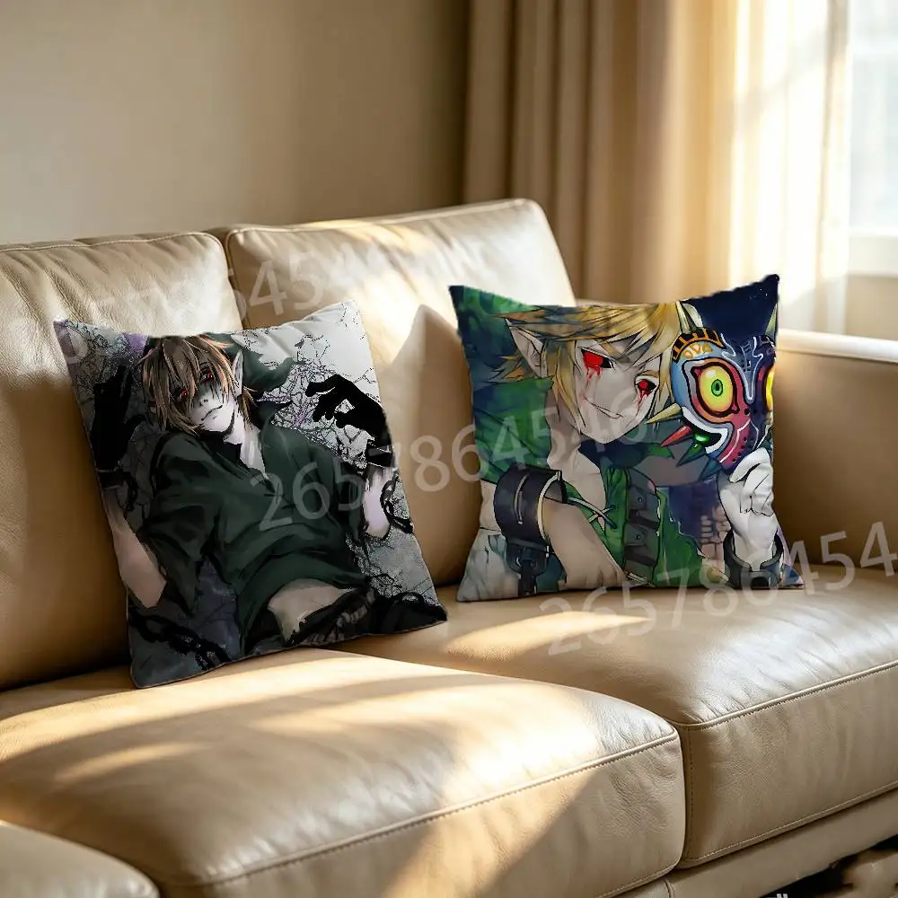 C-Creepypastas Ben D-drowned Printed Pillow Cover Cushion Case Simple Sofa Pillow Case No Pillow Core