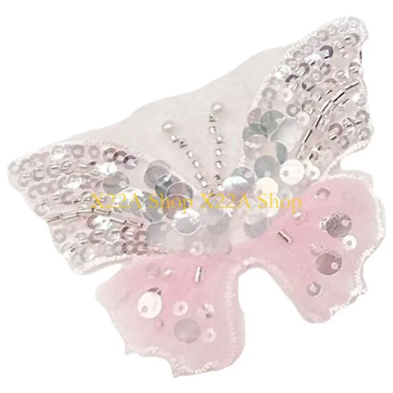 Bướm bắt mắt độc đáo Tulle Tulle Offrique Trang trí cho váy dạ hội trang phục quần áo Decors Bản vá may