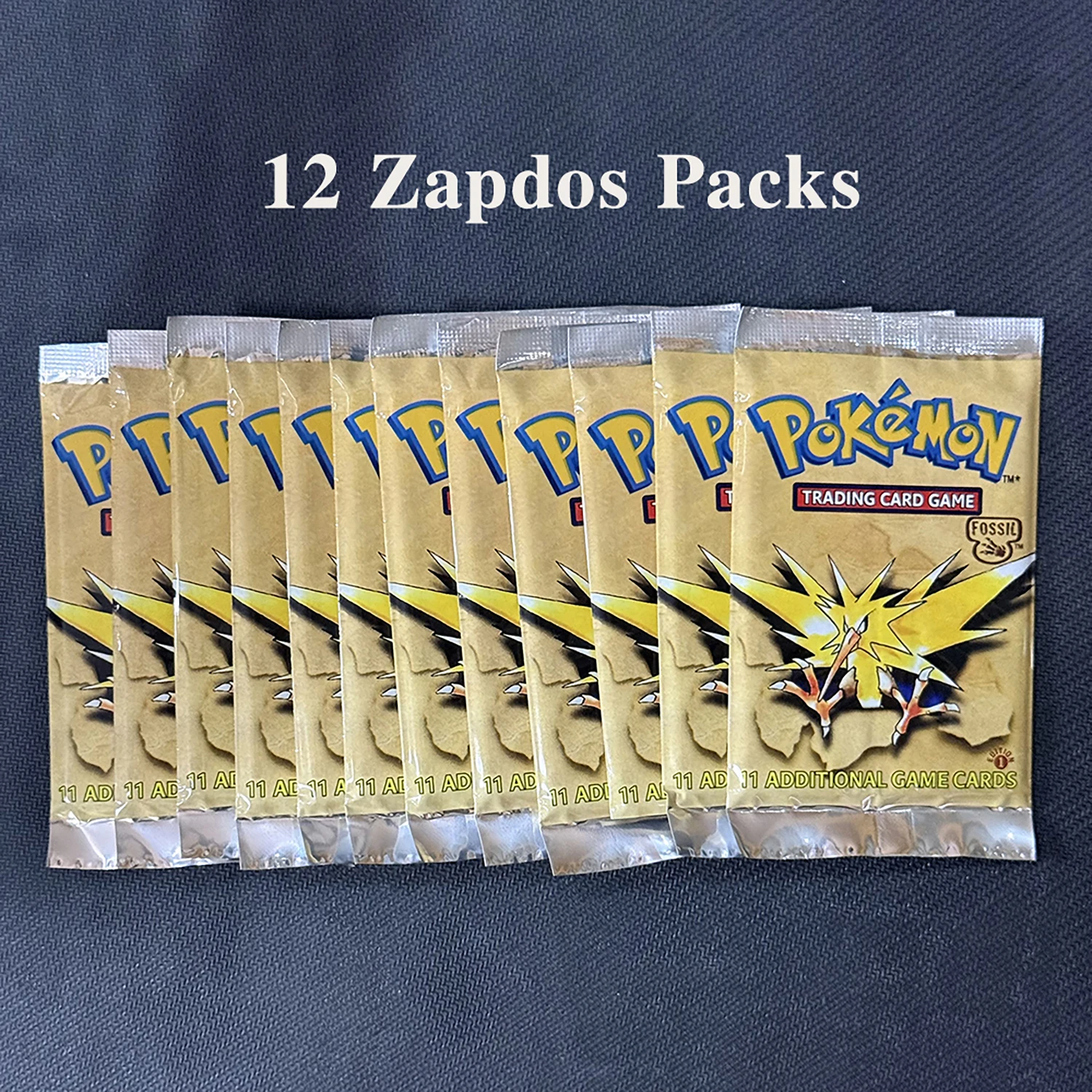 11 Karten/Packung PTCG Booster-Packs Proxy-Karten Dschungel/Fossil/Basis-Set Glurak Schiggy Venusaur PKM Brettspiel Sammelkarten