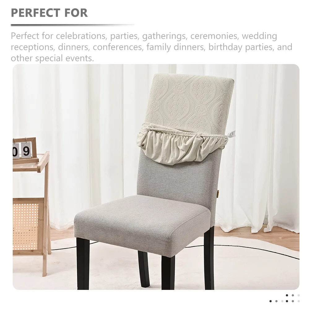 

Stretchable Cover For Dining Room Kitchen Hotel Restaurant Furniture Protector Armless Chair Slipcover Seat Cover Decorative
