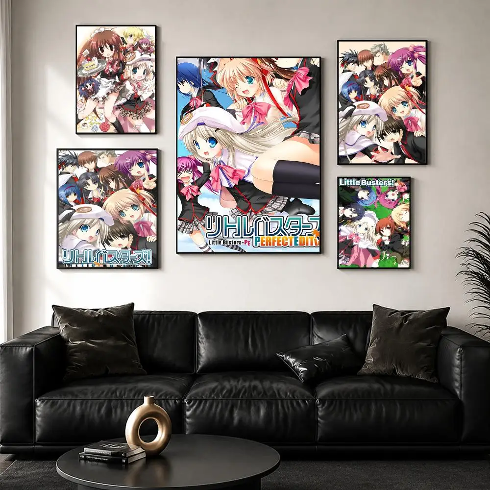 Classic Anime L-Little B-Busters! Poster Wall Art Print Sticker for Bedroom Living Room Dorm Office Modern Home Decor