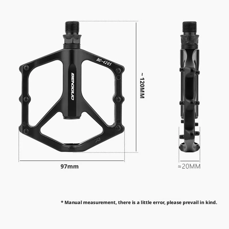 Aluminum Alloy Bike Flat Pedals Non-slip Bicycle Pedals MTB Mountain Road Bicycle Footrest Pedals Footboards Cycling Foot Hold