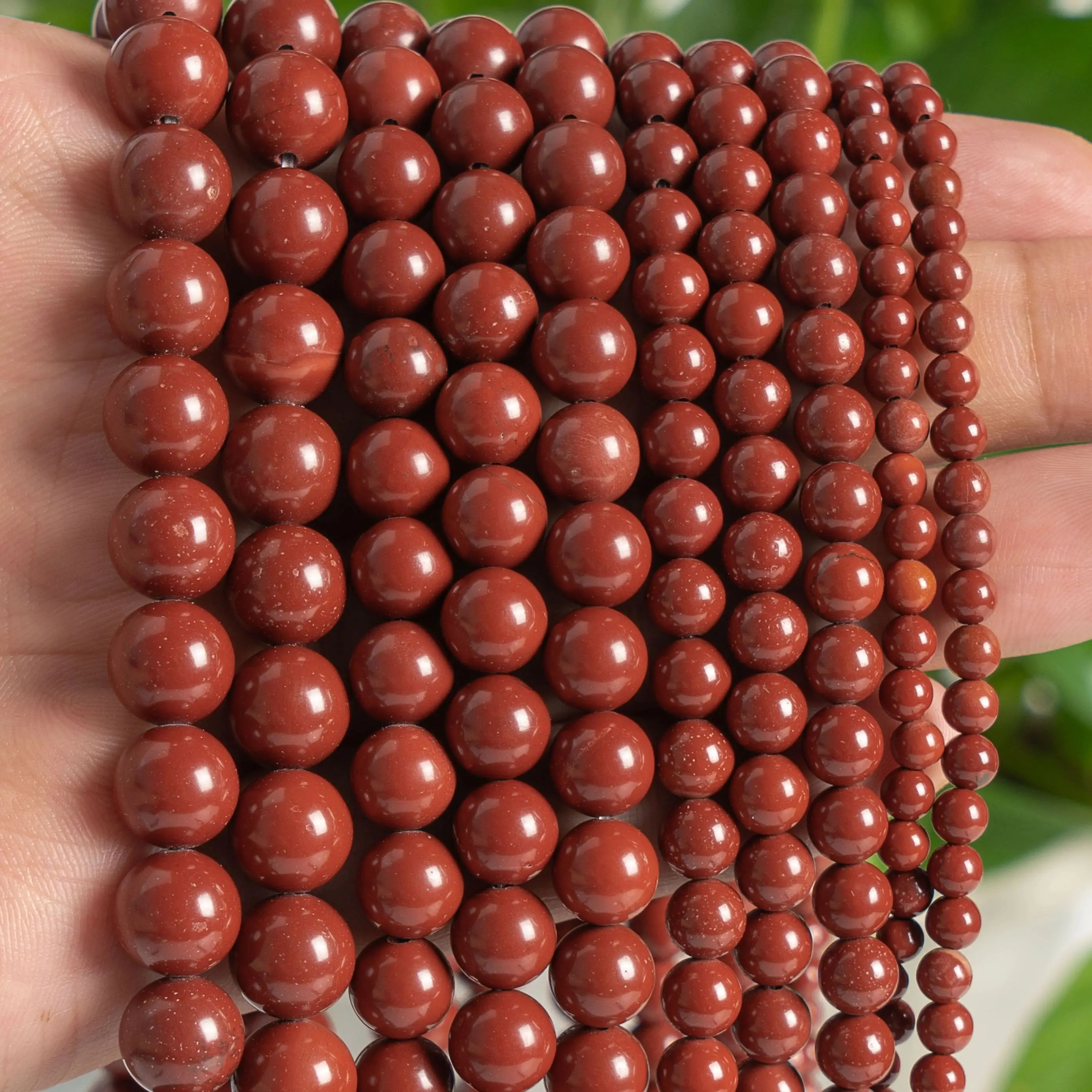 

Natural stone Red Jasper Beads Grade AAA Gemstone Loose Beads Round Size Options 4/6/8/10/12mm for Jewelry Making