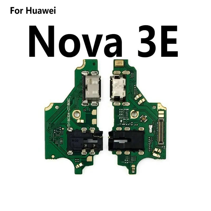 New Charging Port Connector Board Parts Flex Cable With Microphone Mic For Huawei Nova 5i 5 4e 4 3 3i 3e 2 2S 2i Plus Lite 2017