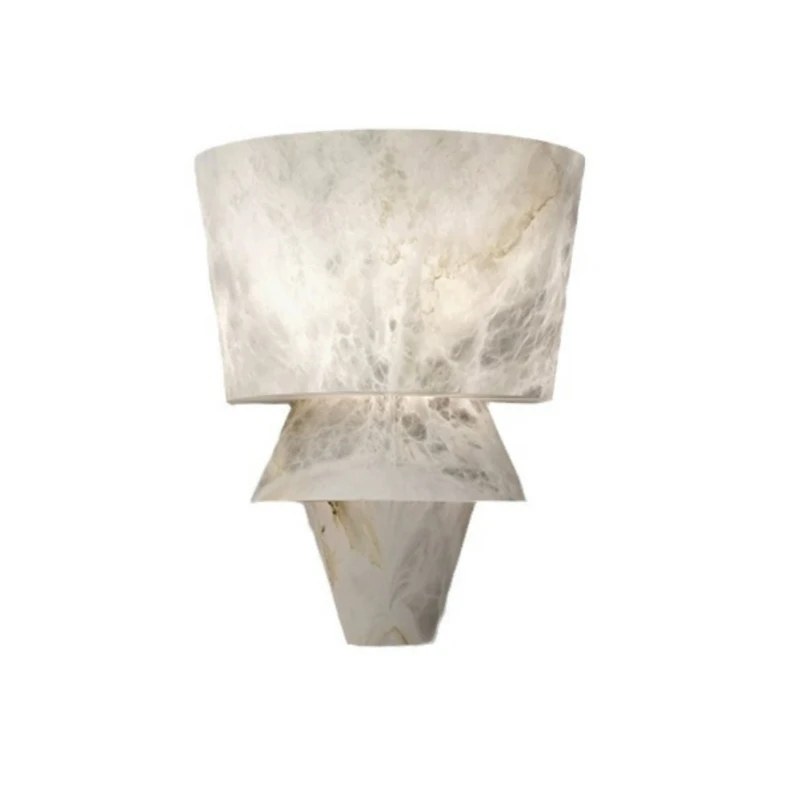 Natural Marble Wall Lamp Minimalist Living Room Sofa Background Wall Lamp Balcony Corridor Bedroom Bedside LED Decorative Lamp