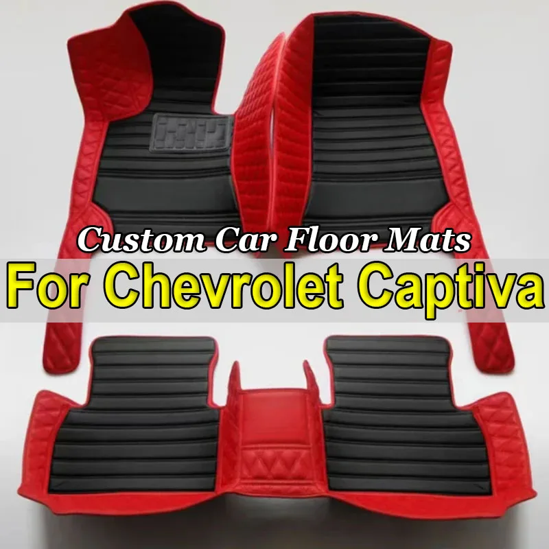 

Автомобильные коврики для Chevrolet Captiva 7seat C100 C140 2006 ~ 2010, коврики с защитой от грязи, кожаный коврик, детали интерьера автомобиля, аксессуары