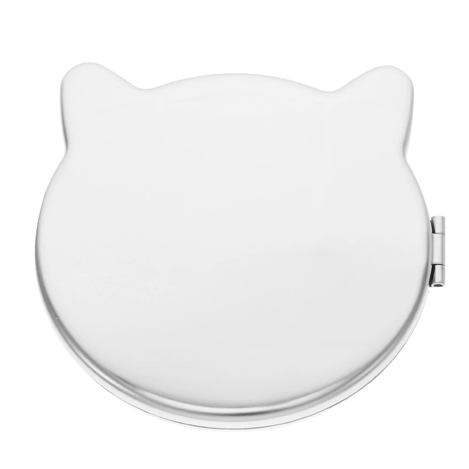 Tragbarer Schminkspiegel wie kompakte Spiegel, Metall, für Reisen, kleine Handschrift, Frau