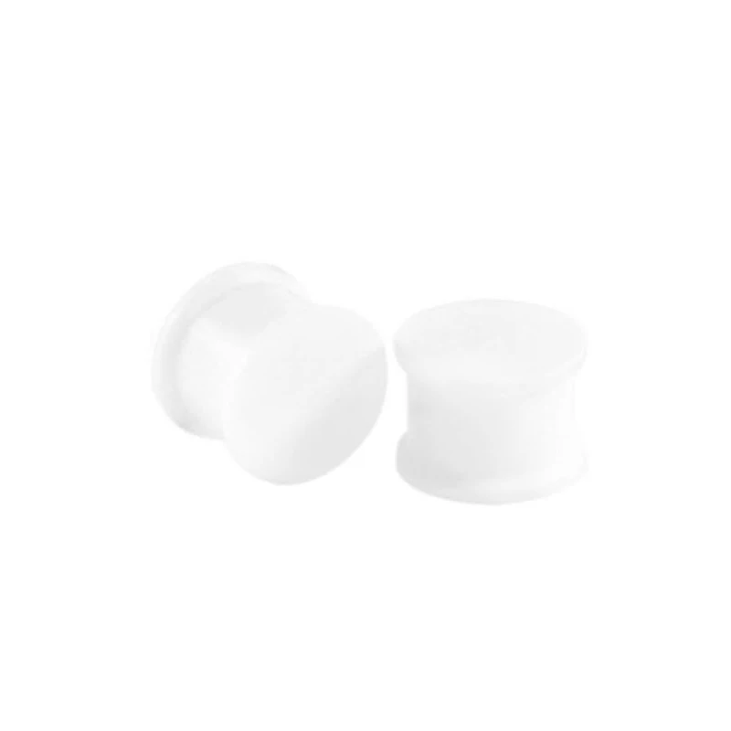 2pcs Flexible Silicone Ear Plug Gauges for Ear Piercing