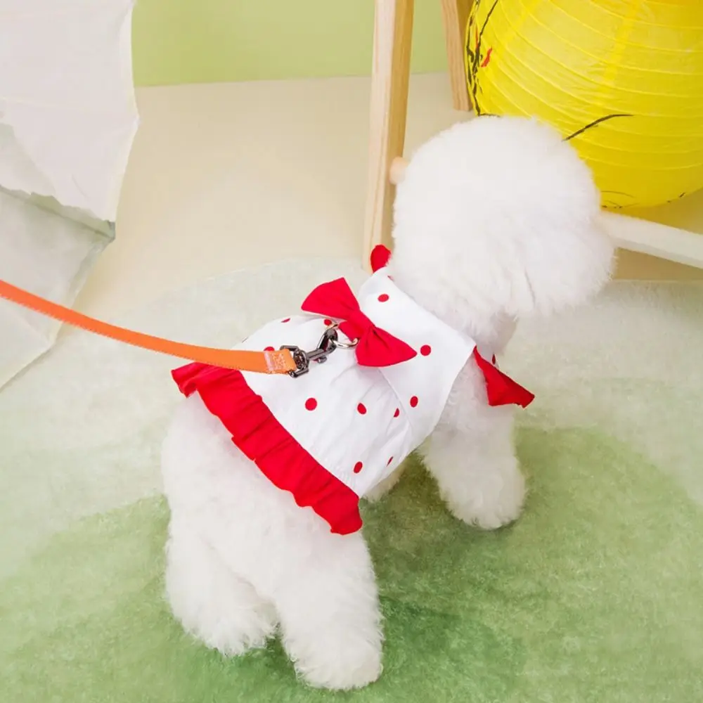 

Pet Outfits Cute Dog Princess Dress Soft Breathable Cat Vest Harness Thin Design Pet Clothes for Puppy Kittens