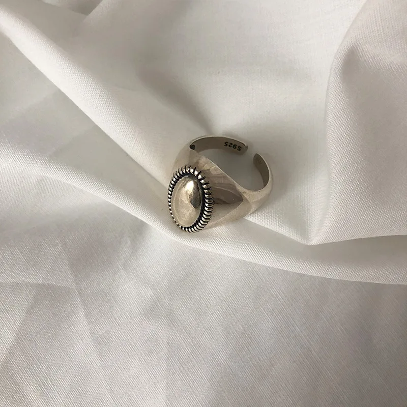 Women's Minimalist Double Layer Line Ring, Silver Color