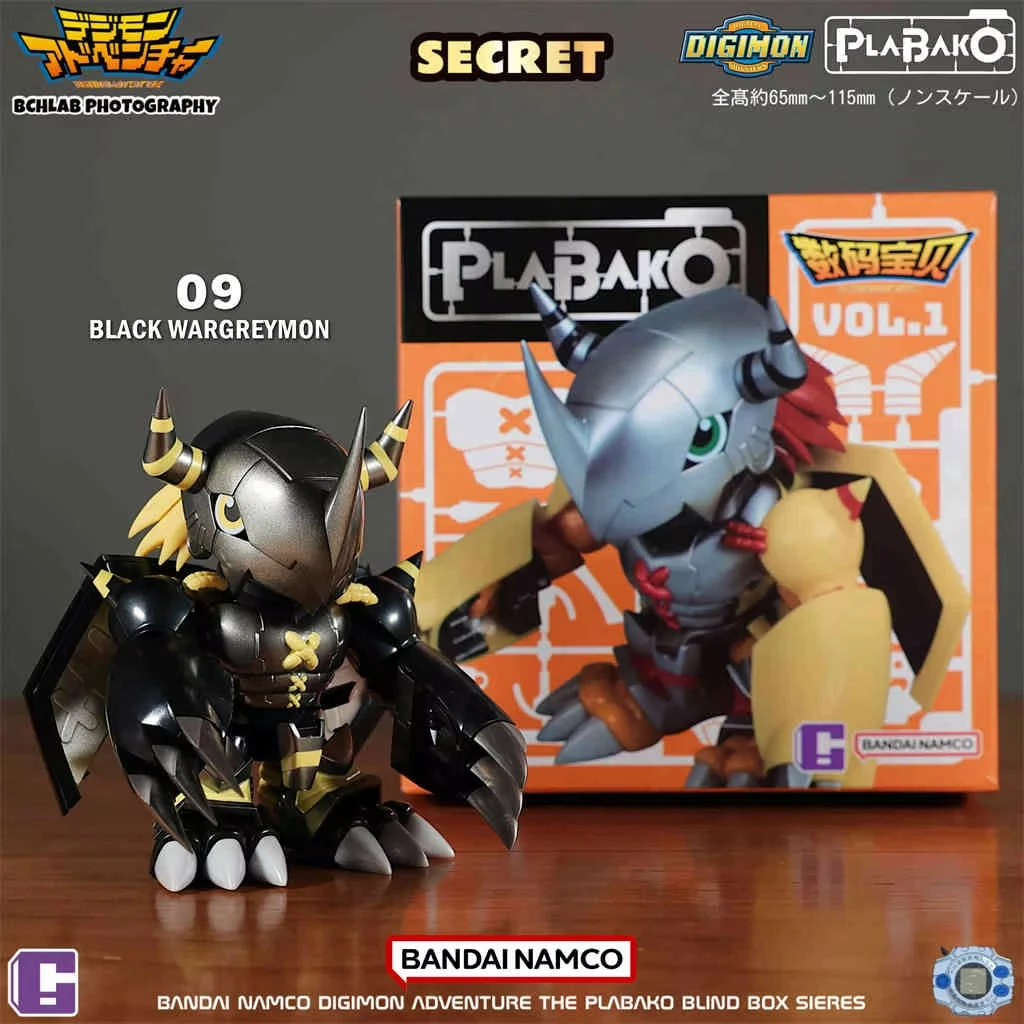 

Bandai Plabako Digimon Adventure Series слепая коробка милая металлическая фигурка Greymon Mystery Box аниме фигурки сумка-сюрприз подарки