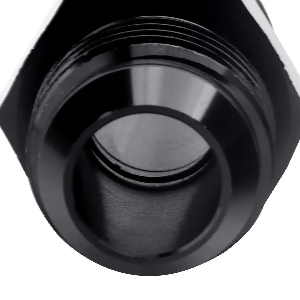 2pcs High Quality Aluminum Alloy AN6 To AN6 Male Flare Coupler Union Straight Fuel Hose Adapter Fitting Black TF-1115