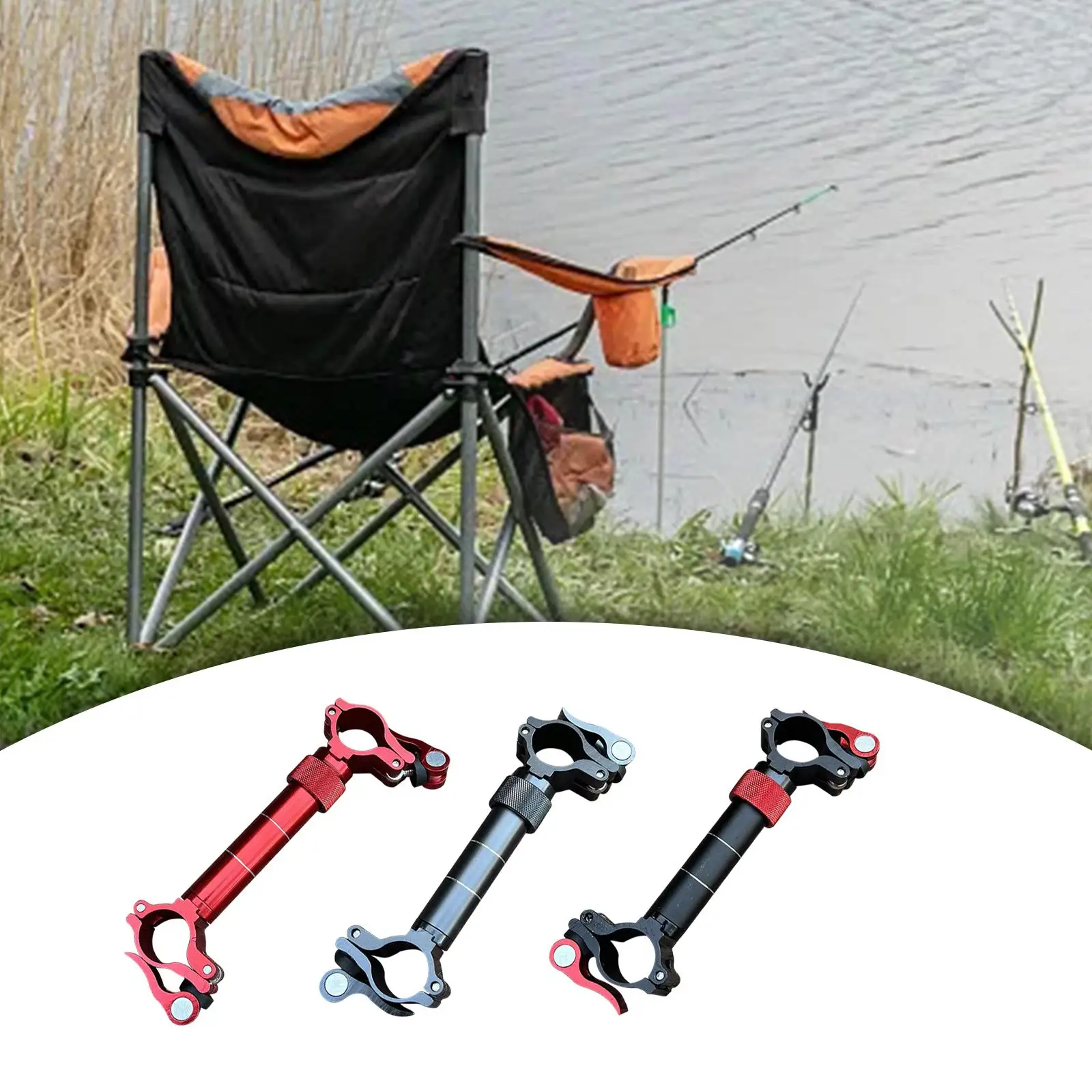 Umbrella Stand Clip Clamp Camping Parasol Base Fishing Chair Umbrella Holder Lawn Yard Folding Leisure Chair Umbrella Bracket