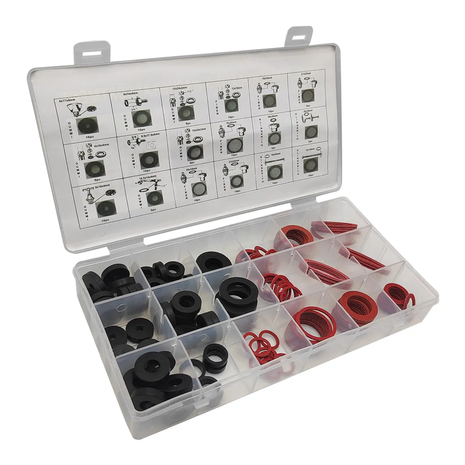 

141 Pieces Rubber Washer Assorted Kit Seal Spacer for Faucet Pipe