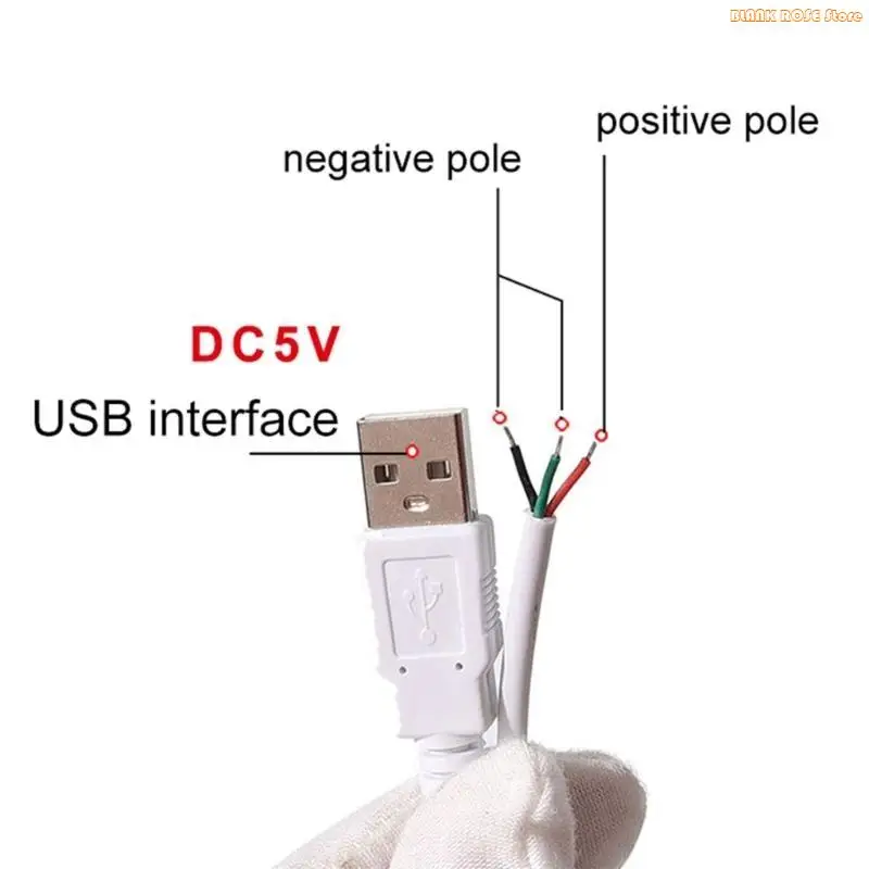K1AE DC5V LED Dimmer USB Port Power Supply Lines Color-Control for Led Light Bulb