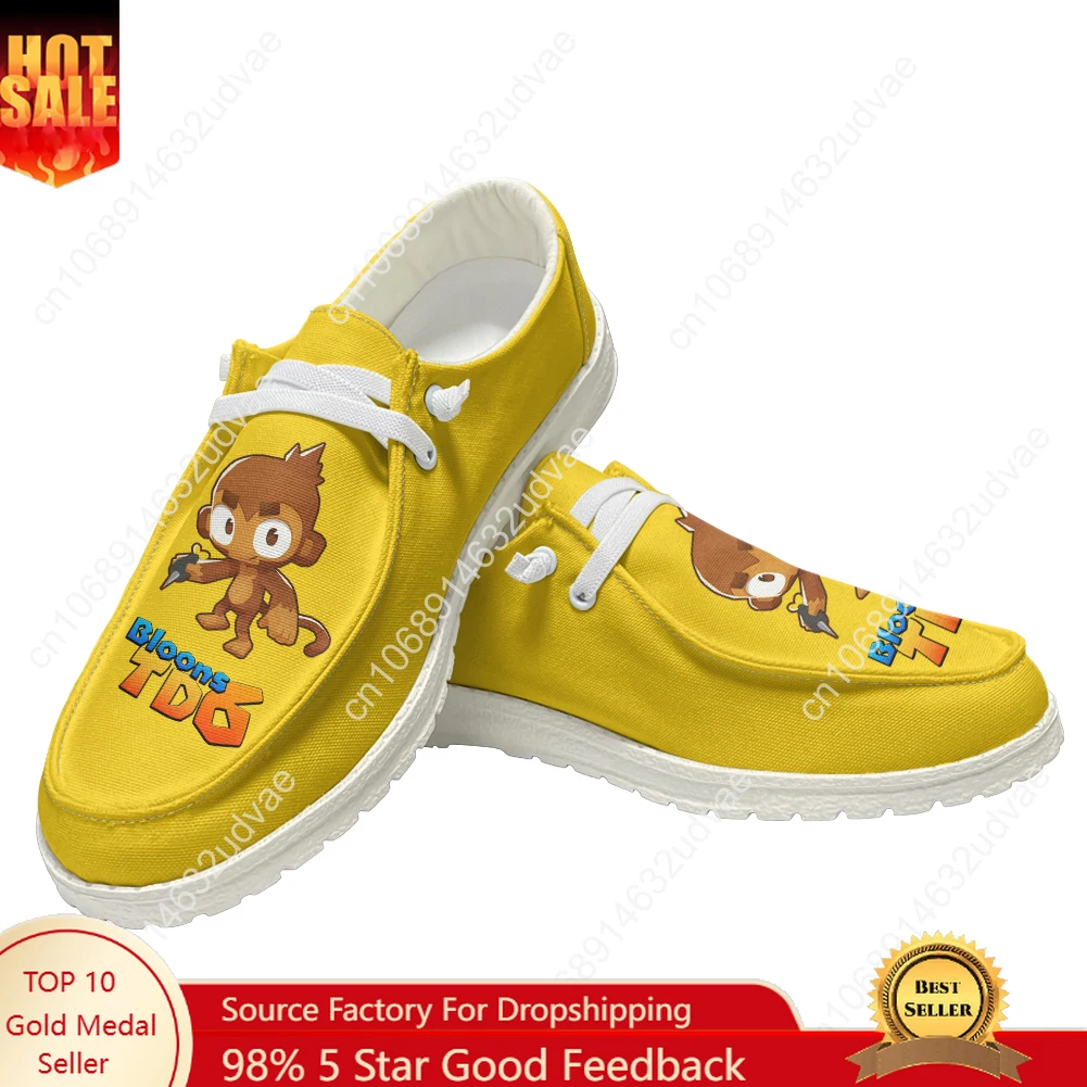 

Bloons TD6 Casual Shoes Men Woman Flat Shoe Breathable Indoor Outdoor Lightweight Footwear Couple Custom Made Shoe