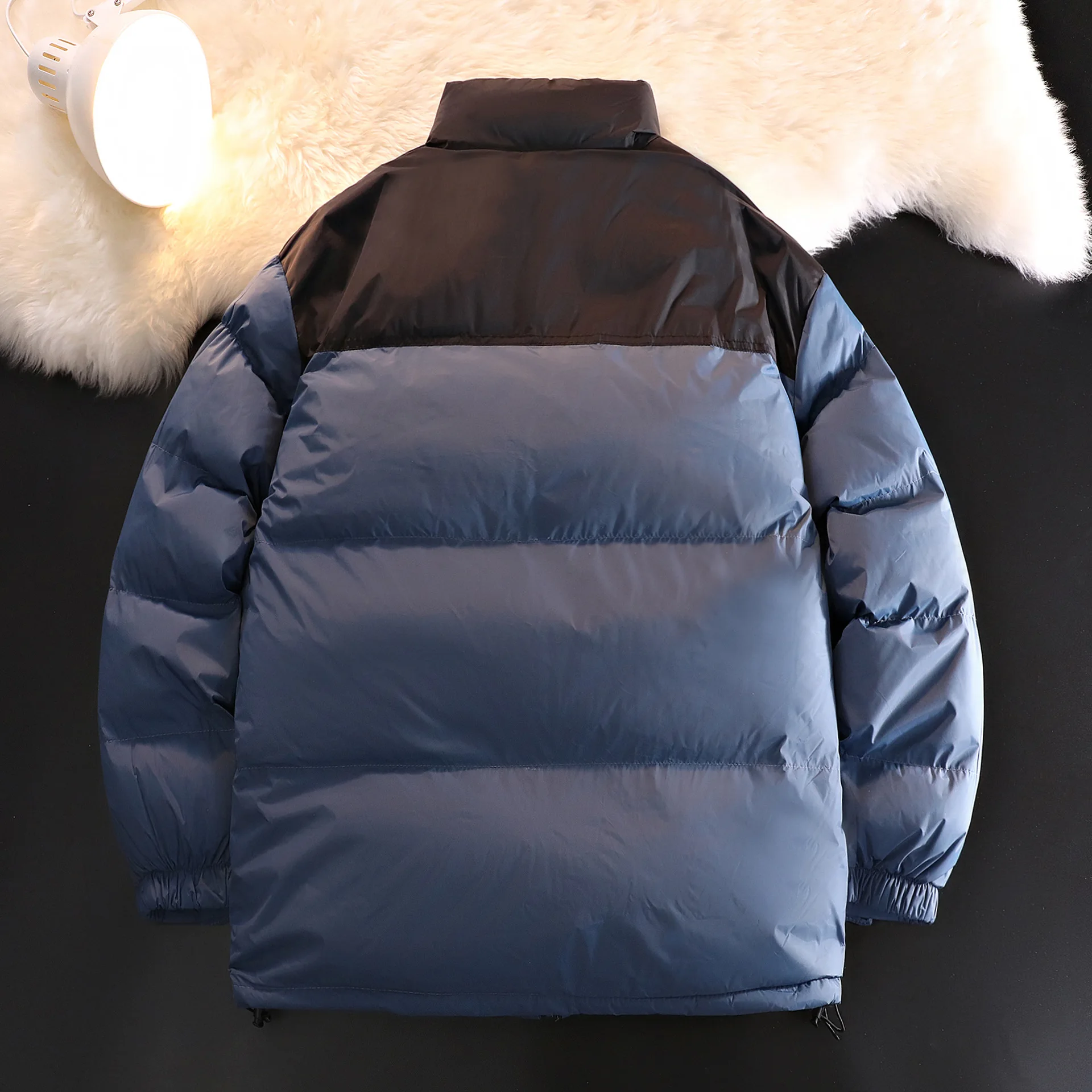 Men Winter Yellow Parkas Couple Patchwork Down Jacket Oversize Boys Loose Thick Warm Cotton Padded Coat Plus Size Outerwear 3xl