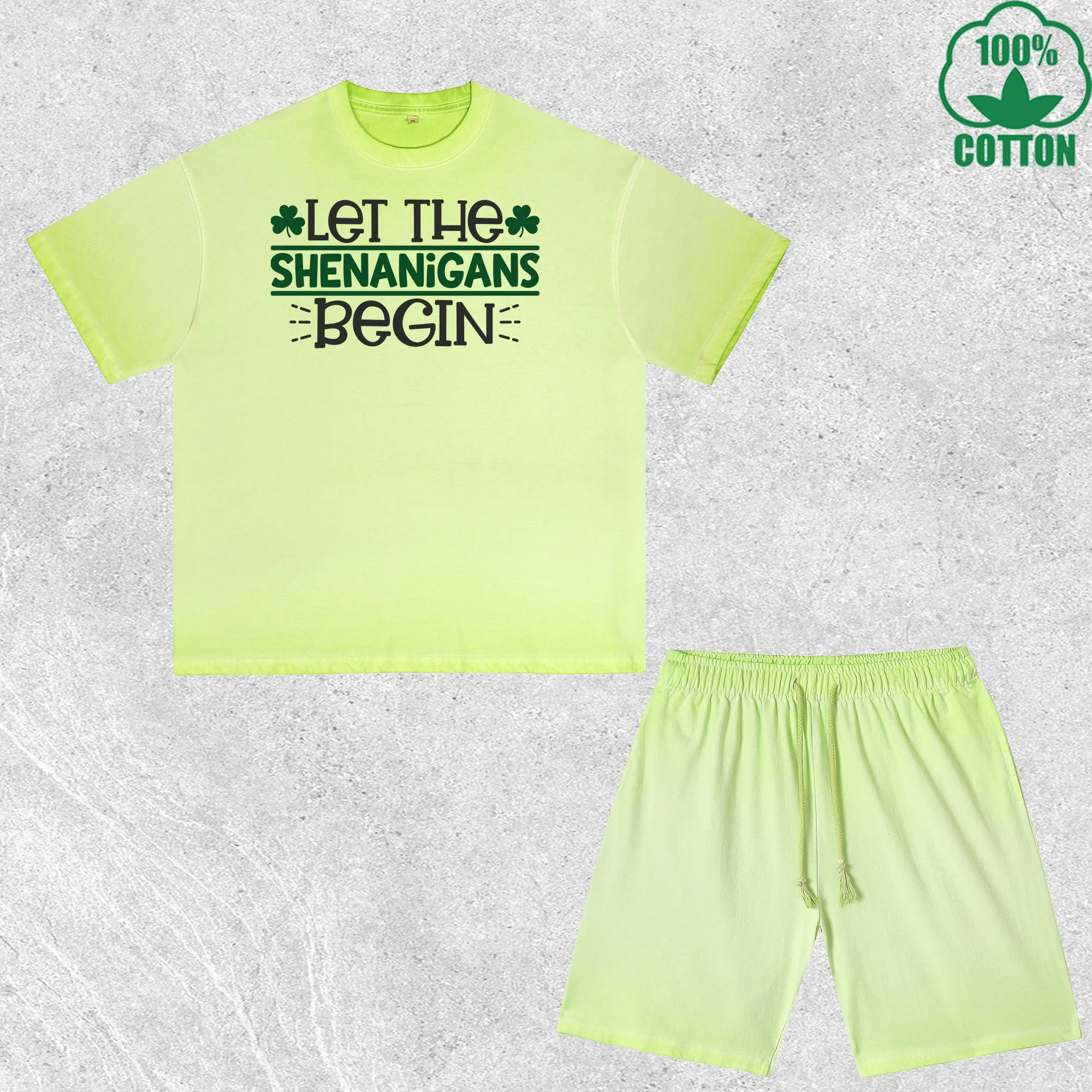 

Комплект из футболки и шорт ShenanigansBegin с принтом Dirty Wash, разноцветный, свободный крой, модный, 100% хлопок, выгодный набор