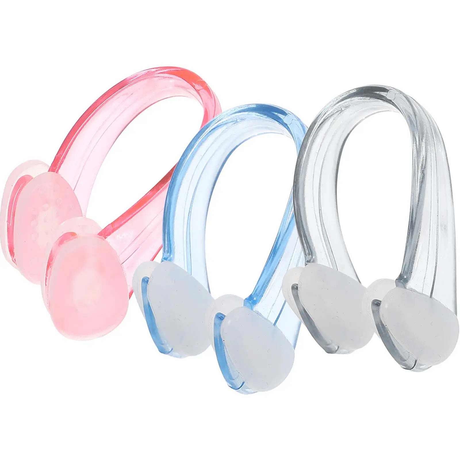3 Pcs Nose Plugs for Swimming Adult Anti-choking Clip Anti-shedding Kids Clips Child