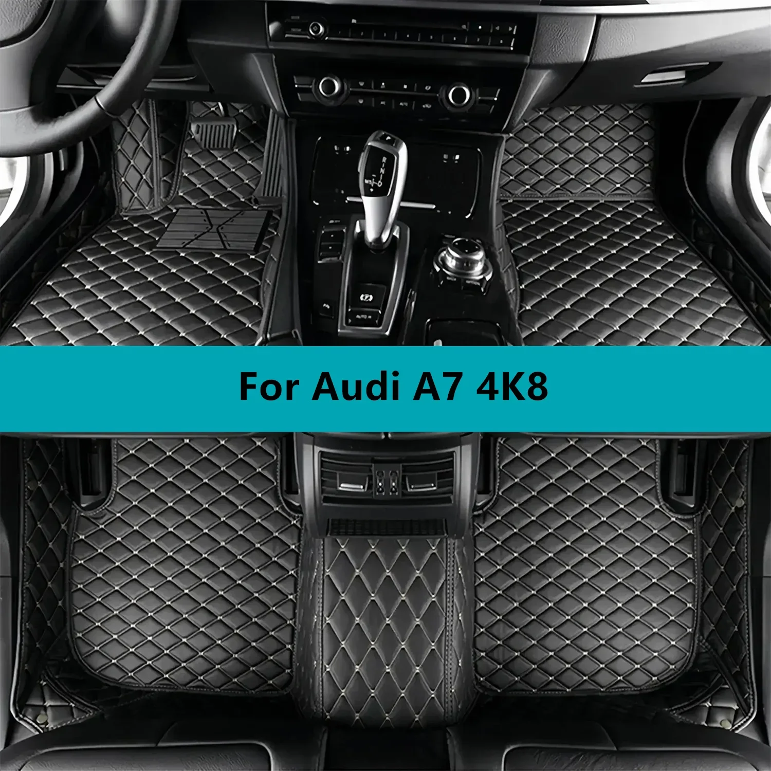 

Custom Car Floor Mats For Audi A7 4K8 2018 2019 2020 2021 2022 2023 All Weather Waterproof Car Floor Mats Full Set