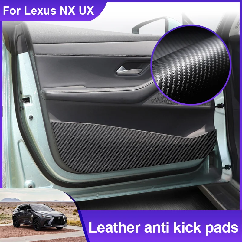 

for Lexus NX UX 200t 250h 2022 2015~2023 Car Door Sill Anti Kick Pad Protection Side Edge Film Protector Sticker Car Accessories