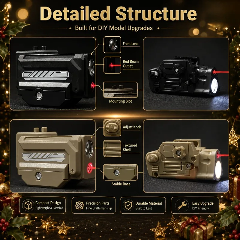 Dual Optical System Under-Mount LED Infrared Unit 20MM Rail Base Craft Modification Part