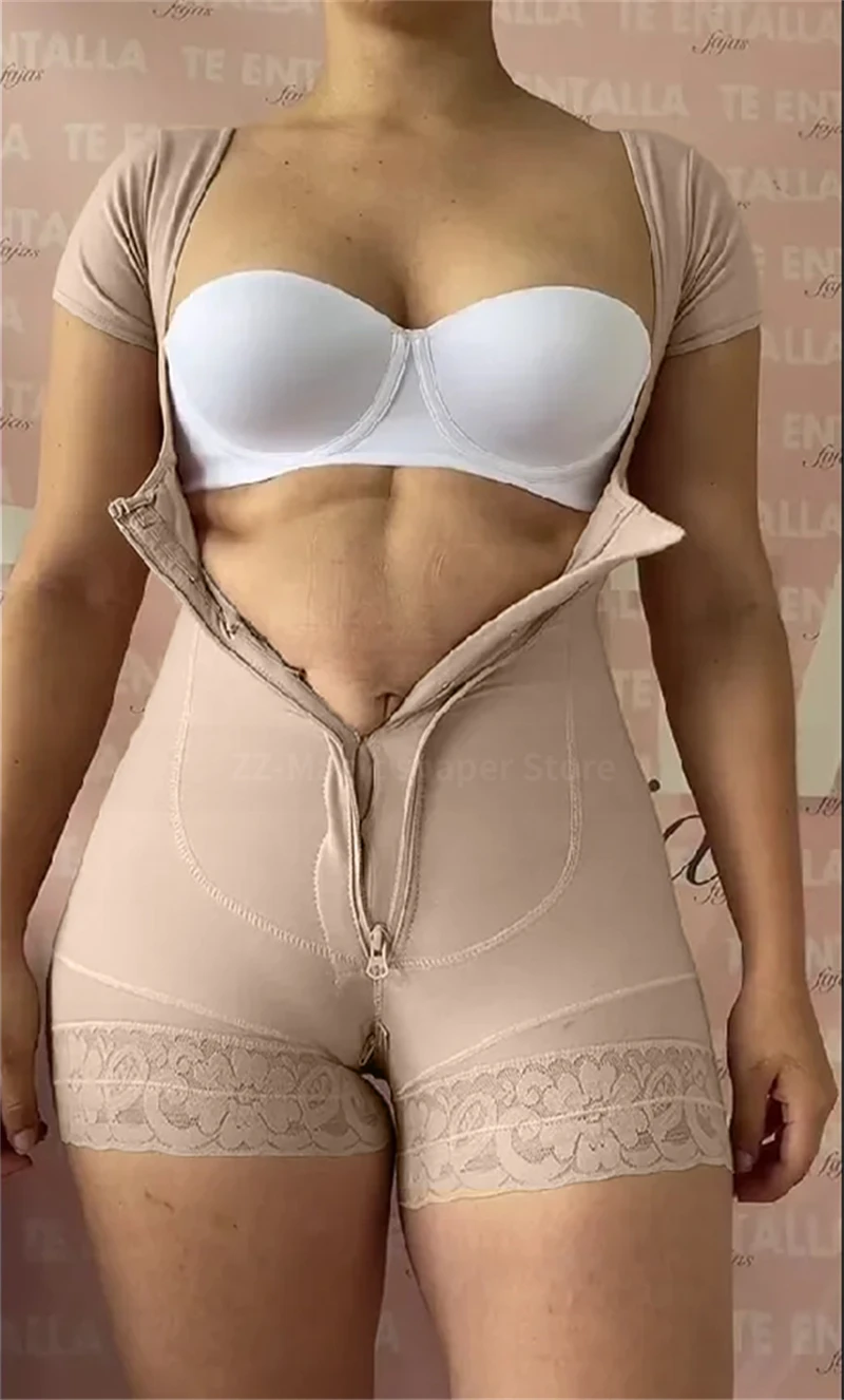 Double Compression Shapewear Tummy Control Shaper Butt Lifter Postpartum Corrective Slimming Corset Faja Colombian Girdles