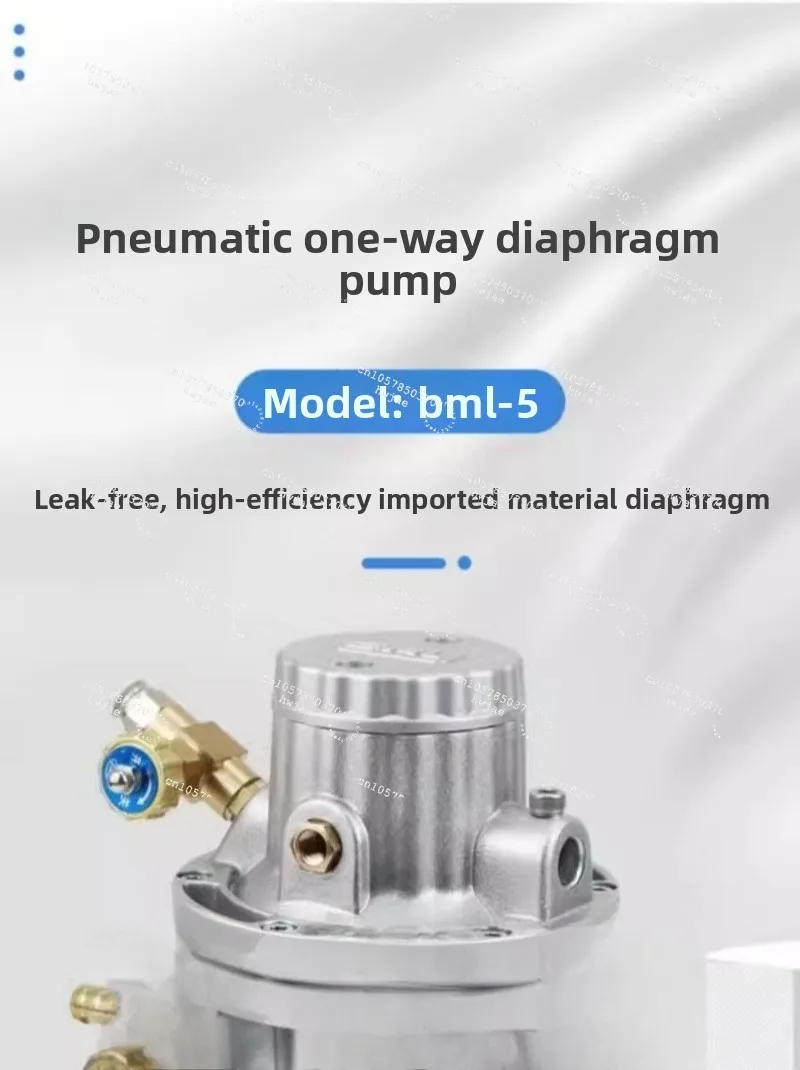 BML5 Pneumatic One-Way Diaphragm Pump Printing Machine Ink Pump Aluminum Alloy Pump Body Anti-Corrosion