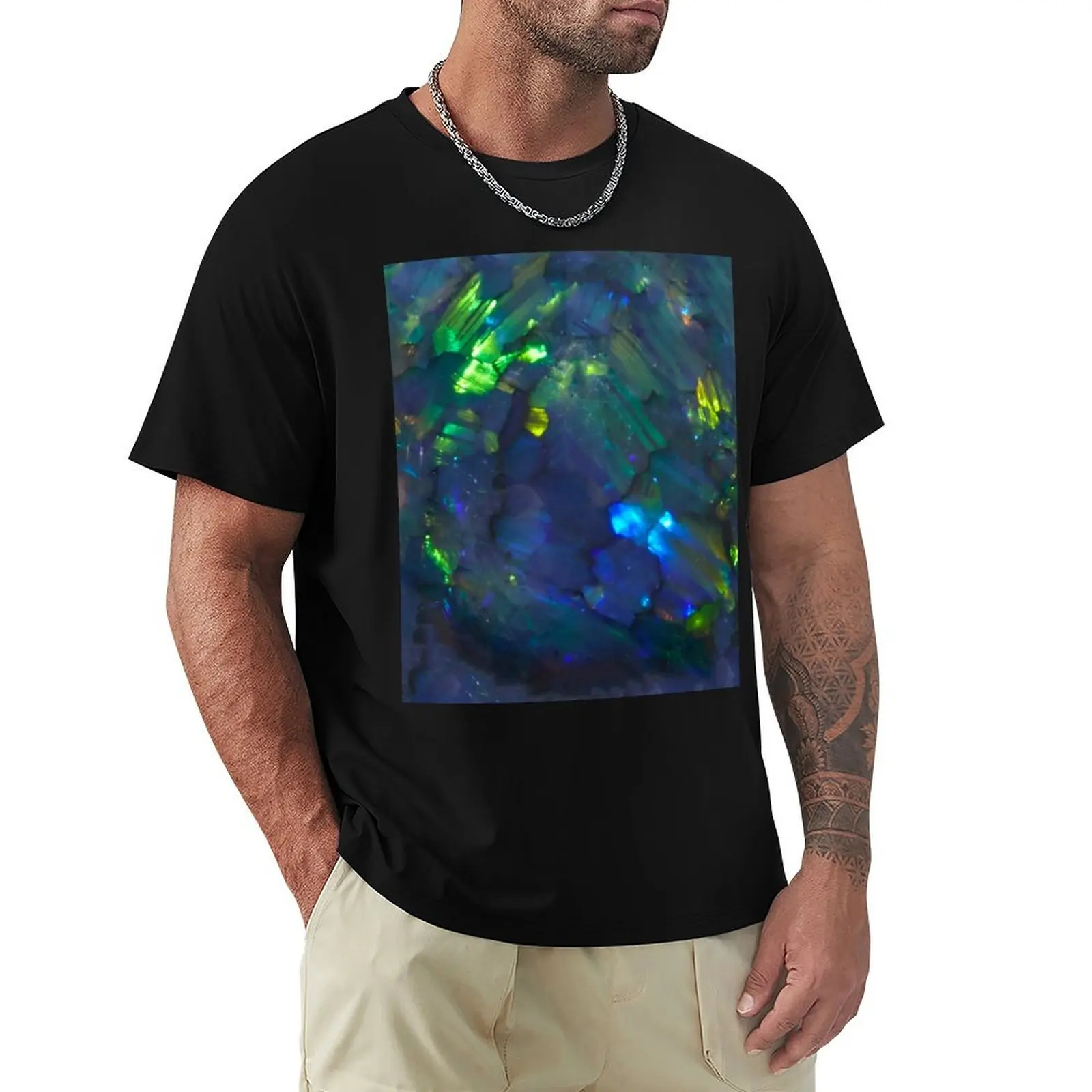 Black Opal - Green T-Shirt Soft Cotton Print T-Shirt