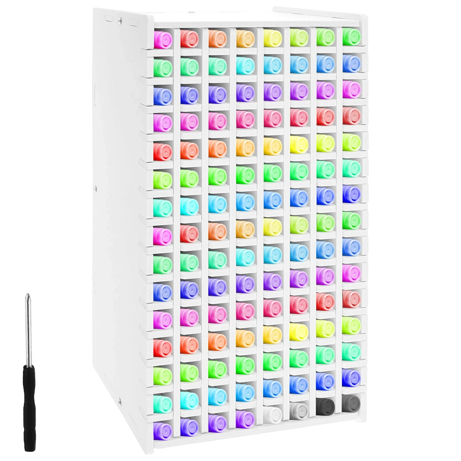 120/180 Slots Marker Pencil Storage Rack Large Capacity Desktop Marker Organizer Colored Pencil Stationery Store Pencil Holder